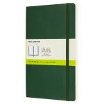 Блокнот Moleskine CLASSIC SOFT QP618K15 Large 130х210мм 192стр. нелинованный мягкая обложка зеленый