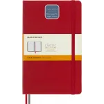 Блокнот Moleskine CLASSIC EXPENDED QP060EXPF2 Large 130х210мм 400стр. линейка твердая обложка красный