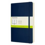 Блокнот Moleskine CLASSIC SOFT EXPENDED QP618EXPB20 Large 130х210мм 400стр. нелинованный мягкая обложка синий сапфир