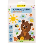 Карандаши цв. Silwerhof Веселые друзья 2.65мм шестигран. дерево ассорти 36цв. коробка/европод. Карандаши цв. Silwerhof Веселые друзья 2.65мм шестигран. дерево ассорти 36цв. коробка/европод.