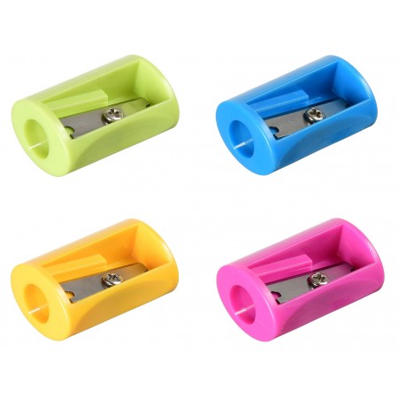 Точилка для карандашей ручная Silwerhof Simple Веселые друзья 1 отверстие пластик ассорти Точилка для карандашей ручная Silwerhof Simple Веселые друзья 1 отверстие пластик ассорти