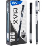 Набор ручек гелев. Deli Daily Max EG16-BK-P черн/прозрачный d=0.5мм черн. черн. (12шт)