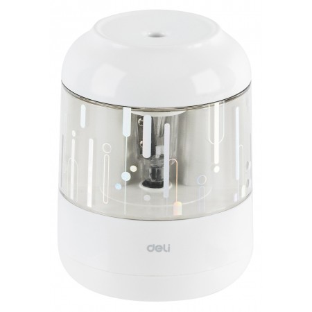 Точилка для карандашей электрическая Deli EH508-WH 1 отверстие пластик белый (батарея) Точилка для карандашей электрическая Deli EH508-WH 1 отверстие пластик белый (батарея)