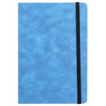 Блокнот Deli EN123LBLUE A5 210х143мм искусст. кожа 80л линейка твердая обложка голубой