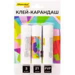 Клей-карандаш Silwerhof Daily 21гр ПВП блистер (упак.:3шт)