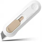 Нож канцелярский Deli NS065White шир.лез.12мм выдвижное лезвие пластик белый блистер