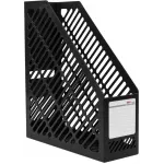 Лоток вертикальный Deli E9842 BLACK 1отд. для бумаг черный пластик