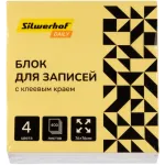 Блок самоклеящийся бумажный Silwerhof Daily 76x76мм 400лист. пастель 4цв.в упак. Блок самоклеящийся бумажный Silwerhof Daily 76x76мм 400лист. пастель 4цв.в упак.