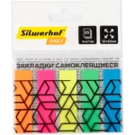 Закладки самокл. пластиковые Silwerhof 45x12мм Daily 5цв.в упак. 25лист Закладки самокл. пластиковые Silwerhof 45x12мм Daily 5цв.в упак. 25лист