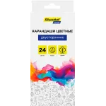 Карандаши цв. Silwerhof Color двухцвет. 2.8мм кругл. дерево ассорти 24цв. коробка/европод. (12шт)