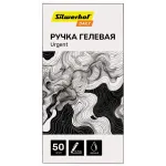 Ручка гелев. Silwerhof Daily Urgent d=0.7мм черн. черн. кор.карт. сменный стержень линия 0.5мм резин. манжета Ручка гелев. Silwerhof Daily Urgent d=0.7мм черн. черн. кор.карт. сменный стержень линия 0.5мм резин. манжета
