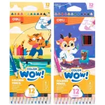 Карандаши цв. Deli EC138-12 Colorwow 3мм трехгран. 12цв. карт.кор. (12шт) 12 карандашей