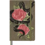 Блокнот Moleskine LIMITED EDITION YEAR OF THE SNAKE LECNYSNKQP060 130х210мм обложка текстиль 176стр. линейка бежевый Roses
