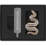 Шильд-символ Moleskine Snake змея металл/стразы золотистый LECNYPINSNAKECRYS