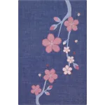 Блокнот Moleskine LIMITED EDITION SAKURA LESU08QP060BOX Large 130х210мм обложка текстиль 176стр. линейка твердая обложка подар.кор. синий 2025