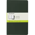 Блокнот Moleskine CAHIER JOURNAL CH018K15 Large 130х210мм обложка картон 80стр. нелинованный темно-зеленый (3шт)