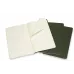 Блокнот Moleskine CAHIER JOURNAL CH018K15 Large 130х210мм обложка картон 80стр. нелинованный темно-зеленый (3шт)