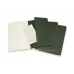 Блокнот Moleskine CAHIER JOURNAL CH016K15 Large 130х210мм обложка картон 80стр. линейка темно-зеленый (3шт)