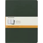 Блокнот Moleskine CAHIER JOURNAL CH021K15 XLarge 190х250мм обложка картон 120стр. линейка темно-зеленый (3шт)