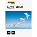Картон белый Silwerhof мелов. 20л. A4 Create 240г/м2 обл.мел.картон ПЭТ 200x280мм