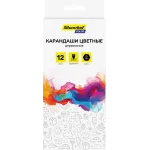 Карандаши цв. Silwerhof Color 2.8мм шестигран. дерево ассорти 12цв. коробка/европод.
