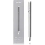 Ручка гелев. автоматическая Deli (S99 SILVER) серебристый d=0.5мм черн. черн. подар.кор.