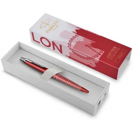 Ручка шариков. Parker Jotter London K179 (2221603) красный мет. M син. черн. подар.кор.