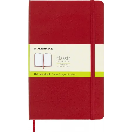Блокнот Moleskine CLASSIC QP062R Large 130х210мм 240стр. нелинованный твердая обложка красный