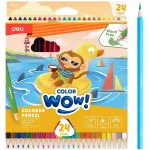 Карандаши цв. Deli EC00120 ColoRun трехгран. пластик 24цв. коробка/европод. (24шт)