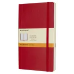 Блокнот Moleskine CLASSIC SOFT QP616F2 Large 130х210мм 192стр. линейка мягкая обложка красный