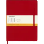 Блокнот Moleskine CLASSIC QP090F2 XLarge 190х250мм 192стр. линейка твердая обложка красный