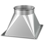 Переход на круглый канал UQR 700 450 01