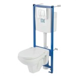 Инсталляция Rosa РИО унитаз, кнопка, сиденье