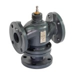 Клапан регулирующий РИДАН VF-3R PN16 DN150 KVS320 T150, 3-х ход.смеш., седельный, фланец,чугун
