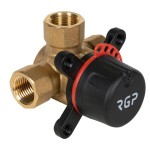 Клапан поворотный 3-ходовой SHUFT DN25, Kvs10.0, PN10, ВР1