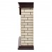 Каминокомплект: Очаг Electrolux EFP/P-2520LS N, портал Bricks 25 камень бежевый, шпон темный дуб