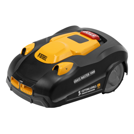 Робот-газонокосилка DENZEL Grass Master 1000  1000м2, 3Ач, 28V, LCD дисплей, Wi-Fi