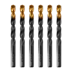 Сверло по металлу DENZEL 11 мм, HSS-Tin, Golden Tip, 6 шт. 717223