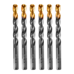 Сверло по металлу DENZEL 12 мм, HSS-Tin, Golden Tip, 6 шт. 717224