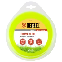 Леска для триммера DENZEL Flex Сord 96108, 2.4 мм x 15 м, круглая, блистер