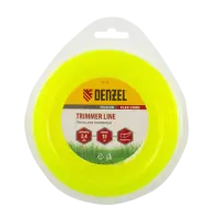 Леска для триммера DENZEL Flex Сord 96116, 2.4 мм x 15 м, квадратная, блистер