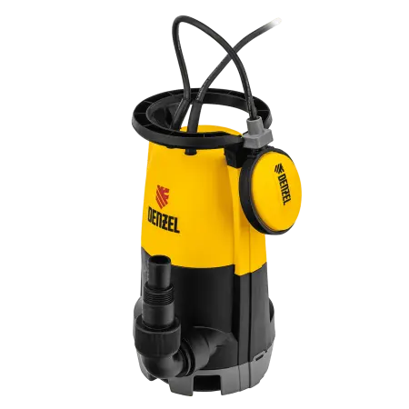 Дренажный насос DENZEL DP450S для чистой и грязной воды, 450 Вт, напор 6 м, 12000 л/ч 97267