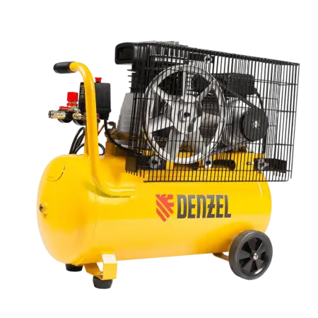 Компрессор воздушный DENZEL BCI2300/50, 2.3 кВт, ременный привод, 50 литров, 400 л/мин 58113