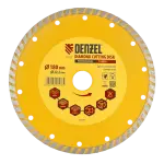 Диск алмазный отрезной DENZEL73112, турбо, 180 x 22.2 мм, сухая резка 73112