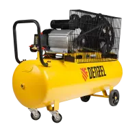 Компрессор воздушный DENZEL BCV2300/100, 2.3 кВт, ременный привод, 100 литров, 440 л/мин 58111