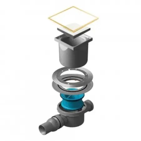 Трап точечный PESTAN Confluo Standard 15Х15 White Glass 2 Gold 13000157_Pest