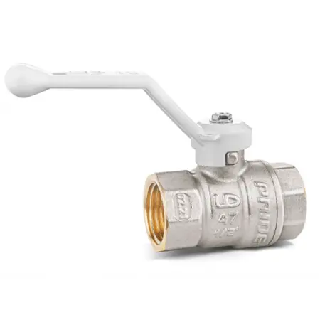 Кран шаровой латунный LD Pride 47.32.B-B.Р (White) Ду 32 Ру 25 вн-вн, (рычаг) LD 47.311.32 