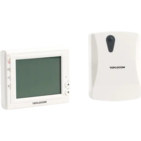 Термостат комнатный Teplocom TS-Prog-2АА/3А-RF, беспроводной, прогр, реле 250В, 3А 915