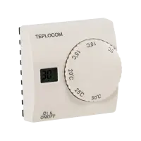 Термостат комнатный Teplocom TS-2AA/8A проводной, реле 250В, 8А 911