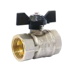 Кран шаровой латунный LD Pride 47.25.B-B.Б Ду 25 Ру 40 вн-вн, (бабочка) LD 47.310.25